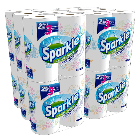 Sparkle Paper Towels Giant Rolls 24 ct Coupon Deal 