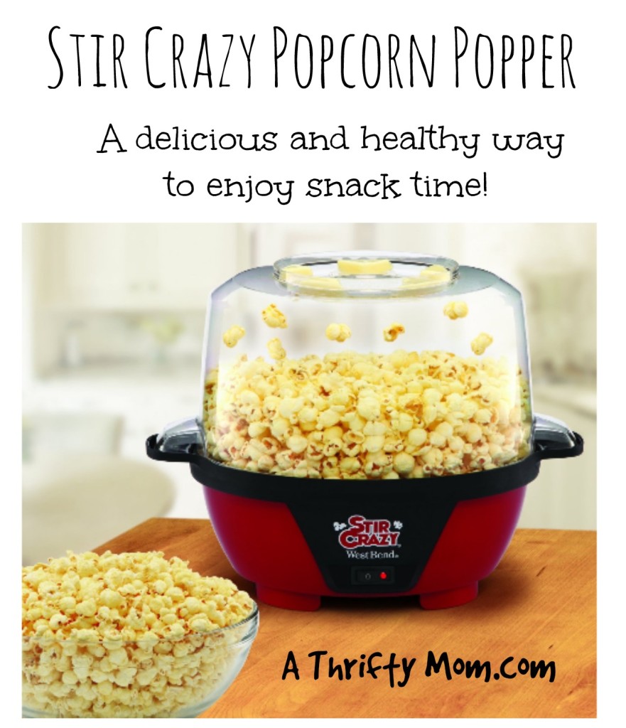 Stir Crazy Popcorn Popper - 6 Quart A Delicious Healthy Way To Enjooy Snack Time #HealthySnacks #Popcorn