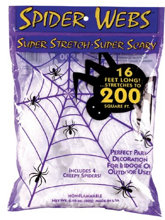 Super Stretch Spider Web #HalloweenDecor