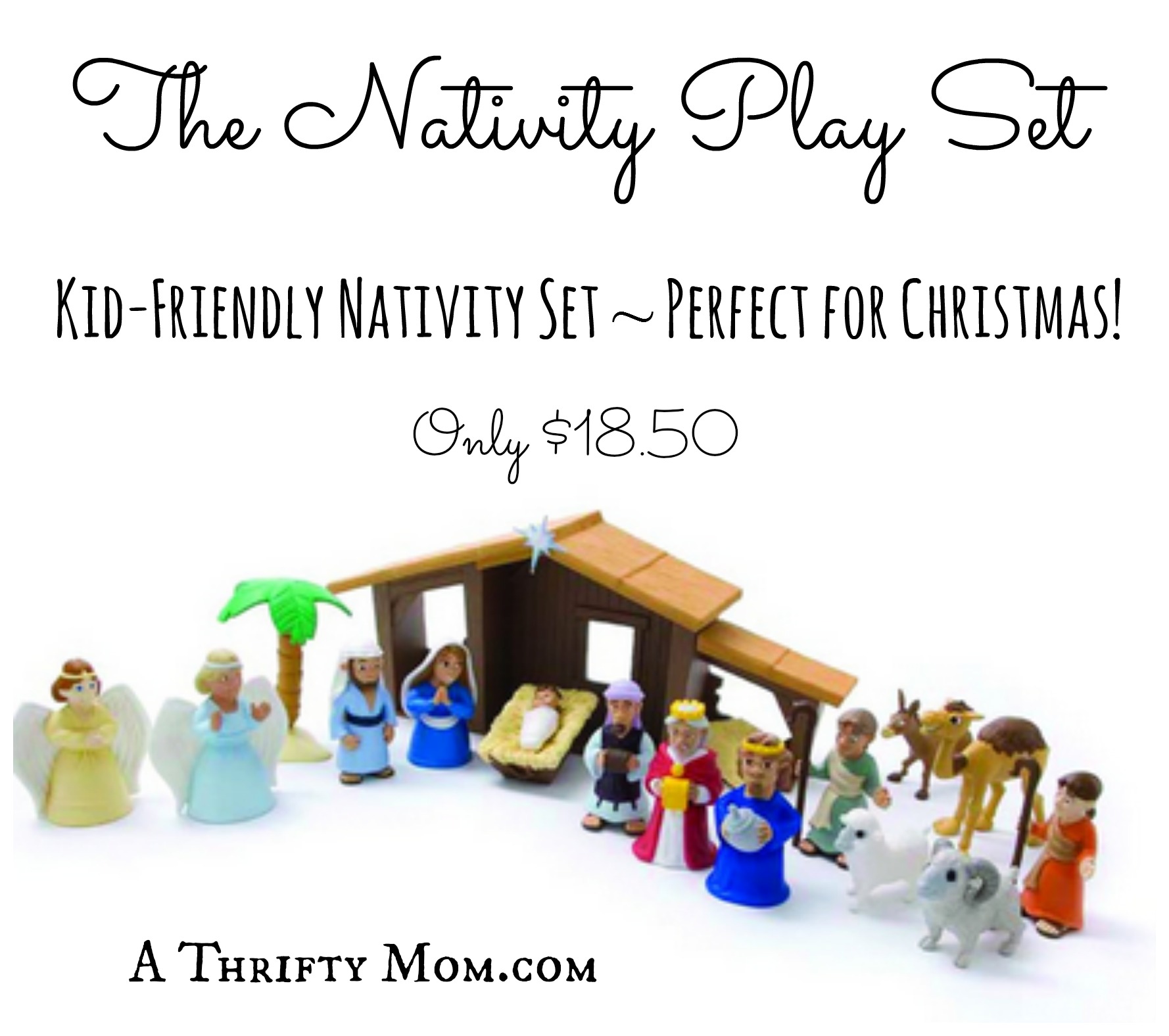 The Nativity Play Set ~ Kid-Friendly Nativity Set, Perfect for Christmas