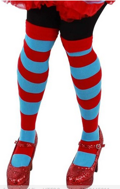 Thing 1 and thing 2  striped leggings halloween costumes for Halloween, Great price