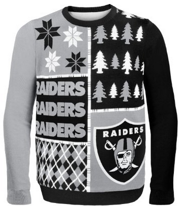 Ugly Christmas Sweater Oakland Raiders On Sale Now