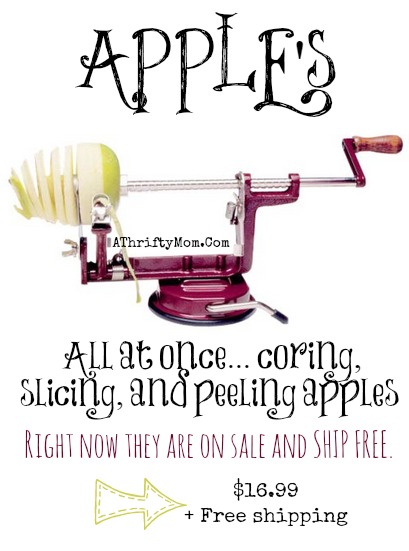 apple peeler, slicer and cores the apple all at once #apples, #recipes, #ApplePeeler