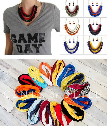 game day fashion choices, grab your team colors while they are on sale