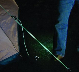glow in the dark para cord tent Cord