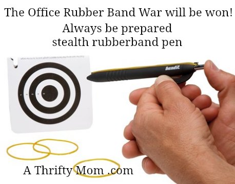 office war rubber band war