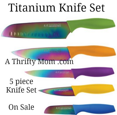 titanium knife set