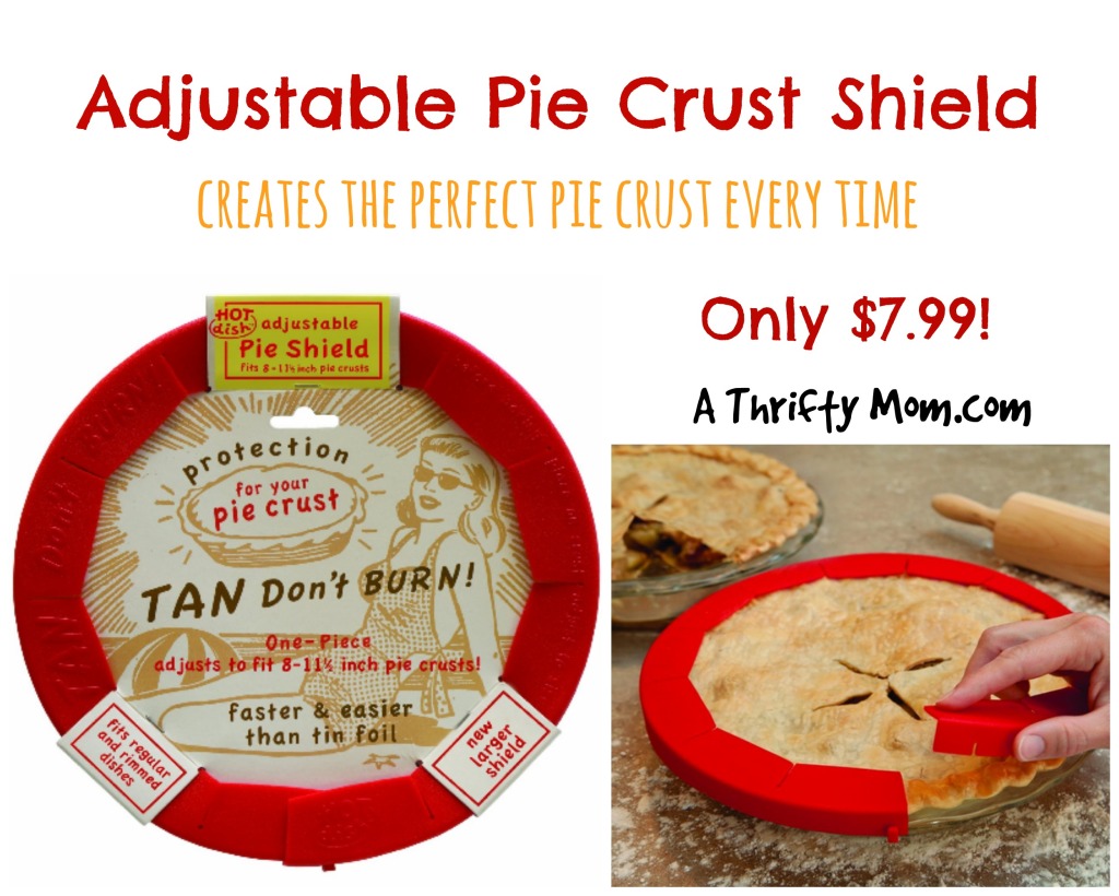 Adjustable Pie Crust Shield Only $7.99 - Creates the Perfect Pie Crust Every Time! #Thanksgiving