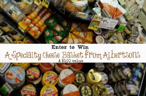 Albertsons Cheese Giveaway, enter to win for your chance to win $100 in cheese