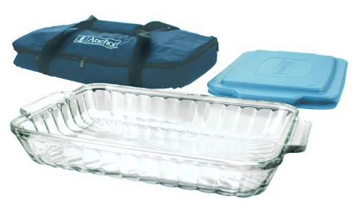 Anchor Hocking 3 Qt Baking Dish with Lid and Carrier