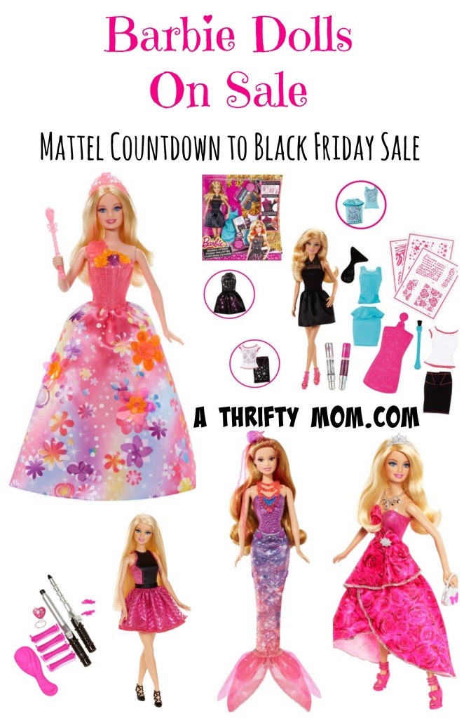 Barbie Dolls On Sale - Mattel Countdown to Black Friday Sale #GiftForGirls #ChristmasGiftIdeas