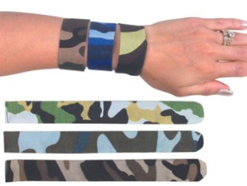 Camo Army Snap Bracelets, makes a great party favor or stocking stuffer, Hunting and Fishing gift ideas