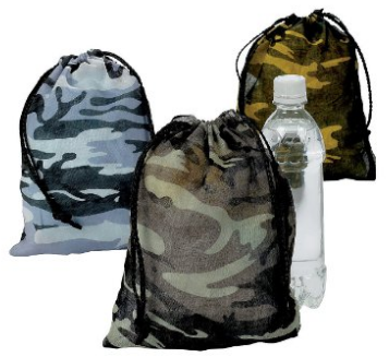 Camo bags, makes a great party favor or stocking stuffer, Hunting and Fishing gift ideas