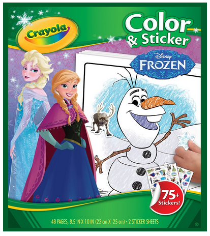 Crayola Frozen Color & Sticker Books #Frozen #GiftForKids #FrozenColoring