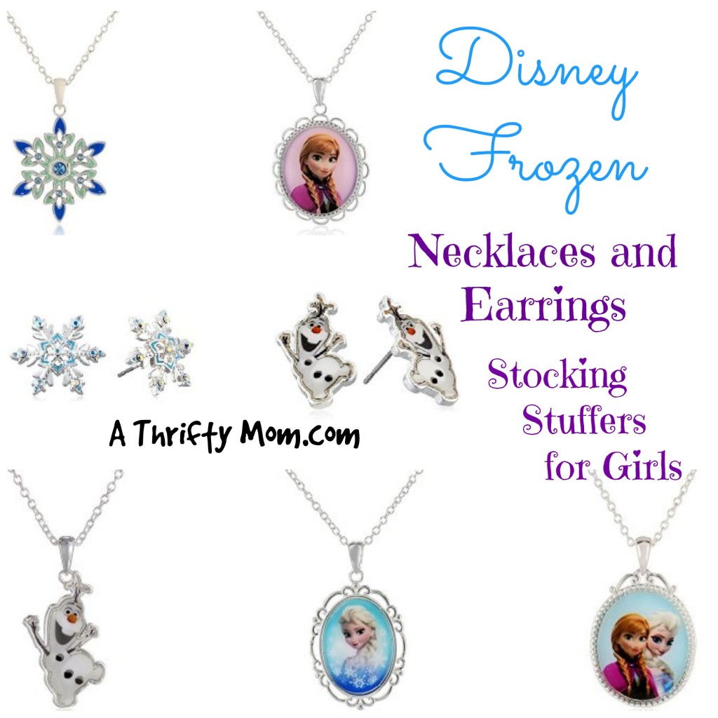 Disney Frozen Necklaces and Earrings low as $12.00 - Stocking Stuffers for Girls