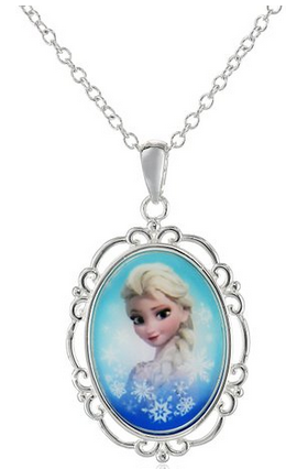 Disney Frozen Silver-Plated Elsa Pendant Necklace #StockingStufferForGirls
