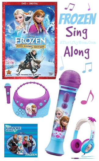 Frozen Sing along  headphones, microphone, DVD,and more, because that LET IT GO SONG is fun to sing #Kids Gift Idea, #Stocking Stuffer #Elsa
