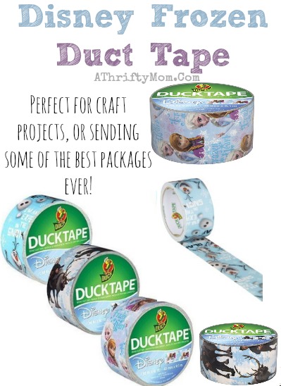 Frozen Theme Duct tape with Anna, Elsa, Olaf, Hans from Disneys Frozen.  These would be perfect for craft projects or sending some awesome packages #Frozen, #DuctTape