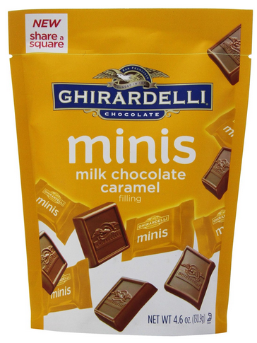 Ghiradelli Minis Pouch - Milk Chocolate Caramel Filling - Amazon Coupon Deal #ChristmasGiftIdea #StockingStuffer #GiftForTeachers