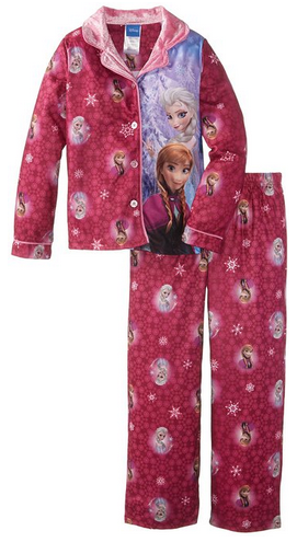 Girls' Frozen Pajama Set #GirlsSleepwearSale #ChristmasPajamas