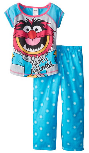 Girl's Muppets Party Animal Pajama Set #GirlsSleepwearSale #ChristmasPajamas