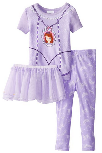 Girls' Princess Sofia Tutu Pajama Set #GirlsSleepwearSale #ChristmasPajamas