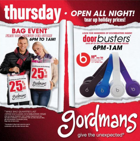 Gordmans Black Friday Ad starts Thursday, you don't want to miss these deals and savings