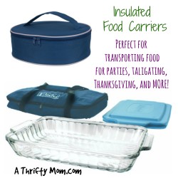 Insulated Food Carriers – Perfect for Transporting Hot Food for Parties, Tailgating, Thanksgiving, and MORE!