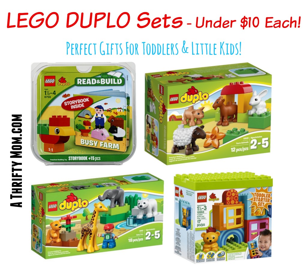 LEGO Duplo Sets Sale Under $10 Each! Perfect Gifts for Toddlers and Little Kids #ChristmasGiftIdea A Thrifty Mom - Recipes, Crafts, DIY and