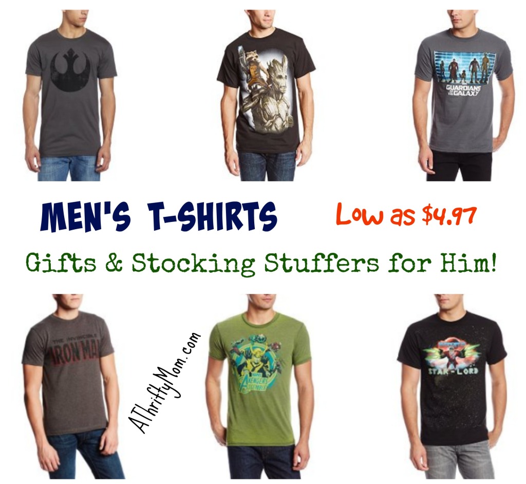 Men's T-Shirts Low as $4.97 - Gift Ideas and Stocking Stuffers for Him!