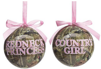 Pink Camo Christmas Tree Ornaments, Redneck Princess Country Girl, perfect for the country girl, or Duck Dynasty Fan