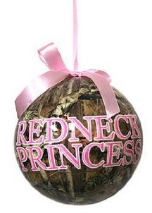 Pink Camo Christmas Tree Ornaments, Redneck Princess, perfect for the country girl, or Duck Dynasty Fan