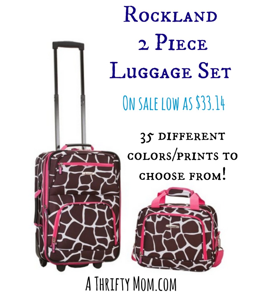 Rockland Luggage 2-Piece Set On Sale low as $33.14 #Travel