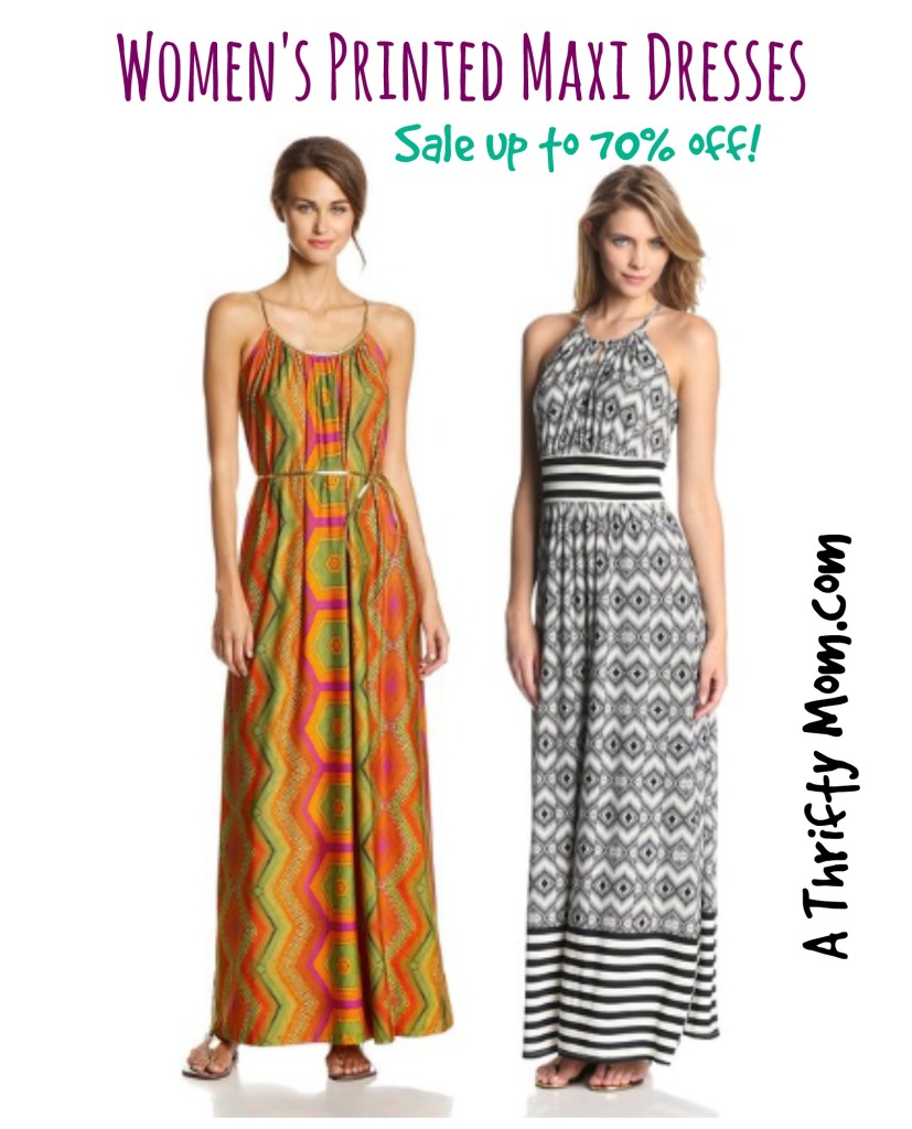 Women's Printed Maxi Dresses On Sale! HUGE SAVINGS! Lots of dresses under $30 #Women'sFashion #MaxiDresses