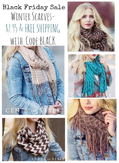 cents of style black friday  one day only with FREE SHIPPING
