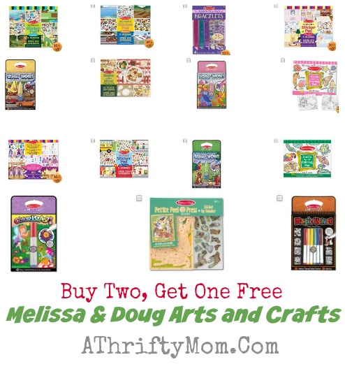 melissa and doug  sale PLUS buy 2 get one free sale, gift ideas for kids