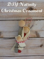 nativity ornament, #nativity, #ornament, #diy, #diyornament, #craft, #christmas, #christmascraft, #christmasornament, #thriftychristmasgift, #thriftychristmas, #easycraft