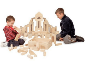 60 piece wooden block set