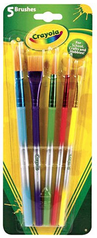 Crayola Art and Craft Brush Set 5ct #GiftForKids #KidsArt