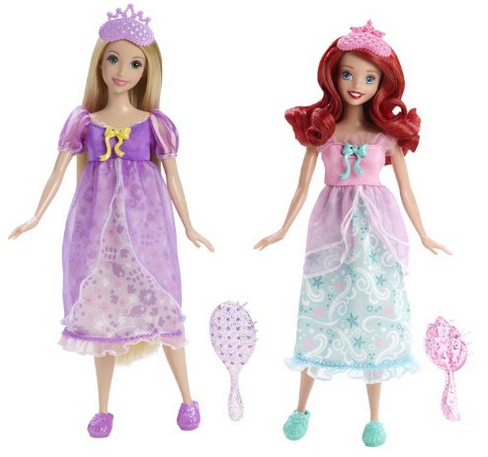 Disney Princess Royal Slumber Party Rapunzel and Ariel Dolls 2pk - Gifts for Princesses #GiftIdeasForGirls