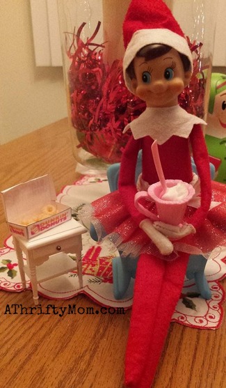 Elf on the Shelf easy ideas, What to do with your Elf, Silly Ideas for your Christmas Elf on the Shelf day 11 .jpf