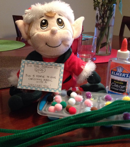 Elf on the Shelf easy ideas, What to do with your Elf, Silly Ideas for your Christmas Elf on the Shelf day 12 .jpf