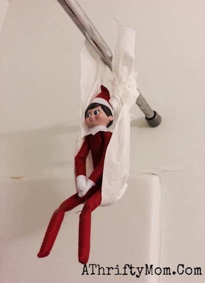Elf on the Shelf easy ideas, What to do with your Elf, Silly Ideas for your Christmas Elf on the Shelf day 12 .jpf
