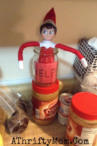 Elf on the Shelf easy ideas, What to do with your Elf, Silly Ideas for your Christmas Elf on the Shelf day 14 .jpf