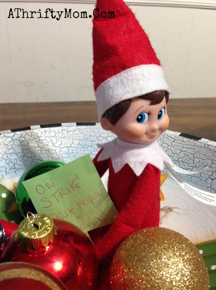 Elf on the Shelf easy ideas, What to do with your Elf, Silly Ideas for your Christmas Elf on the Shelf day 16