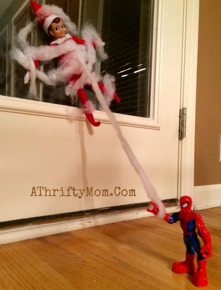 Elf on the Shelf easy ideas, What to do with your Elf, Silly Ideas for your Christmas Elf on the Shelf day 16