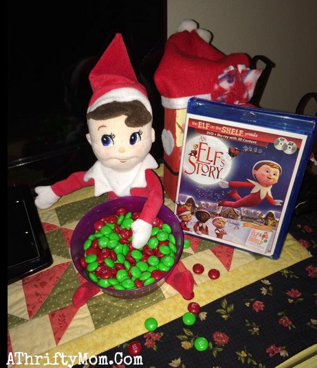 Elf on the Shelf easy ideas, What to do with your Elf, Silly Ideas for your Christmas Elf on the Shelf day 2