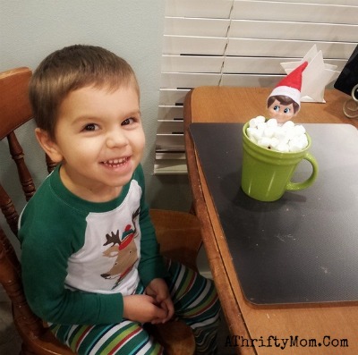 Elf on the Shelf easy ideas, What to do with your Elf, Silly Ideas for your Christmas Elf on the Shelf day 7