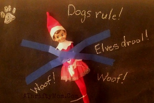 Elf on the Shelf easy ideas, What to do with your Elf, Silly Ideas for your Christmas Elf on the Shelf day 8