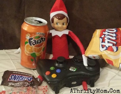 Elf on the Shelf easy ideas, What to do with your Elf, Silly Ideas for your Christmas Elf on the Shelf day 9